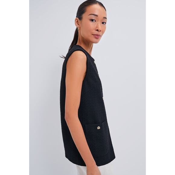 TUCKERNUCK Black Tweed Sonja Top Size L NWT Retail $128 Tuckernuck - Picture 6 of 10